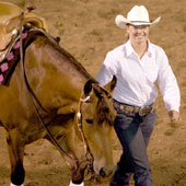 Katherine Cumberland tames the mustang, Wendy, to win the Western States Extreme Mustang Makeover June 13.