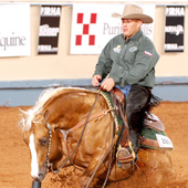Shawn Flarida and RC Fancy Step win the NRHA Level 4 Open Derby Finals June 27 at Oklahoma State Fairgrounds.