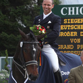 Steffen Peters and Ravel win all three dressage classes in the 2009 World Equestrian Festival CHIO Aachen: the Grand Prix, Grand Prix Special and Grand Prix Freestyle