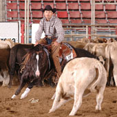 Cookie Banuelos and Nitrocat win the NRCHA Snaffle Bit Futurity Limited Open Championship.