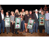 NRCHA honored new 2009 Hall of Fame and Hall of Merit inductees, along with their families, during its annual Hall of Fame banquet on Oct. 1 in Reno, Nev.