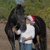 R.E.I.N.S. founder Debi Ruth Parker of San Marcos, here with her daughter’s horse, Sami, began the program almost 30 years ago.