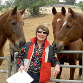 Royan Herman of Peacock Hill Ranch in Shadow Hills and President of the L.A. Horse Council
