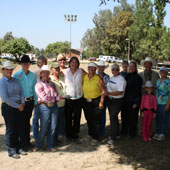 For the third straight year, Calizona ApHC won the Exemplary Appaloosa Regional Club Award, announced recently. Some members and friends of the group include (from left) Debbie Herzman, Erin Kortum, Patti Hiebert, Melissa Hiebert, Club President Leslie Foxvog, Cindy Raysser, Toni Dean, Pat Stauffer, Madelyn Raffesberger, CJ Brooks, Pam Hargesheimer, Stephanie Vrabel, Dean Hargesheimer, McKinley Shanks, and Terri Hart.