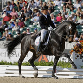 Steffen Peters and Ravel at the FEI World Dressage Championship in Lexington, KY