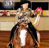 After her first time in the saddle at the PtHA World Show, Pat Langston of Banning and at brought home a pair of Reserve World titles with Cash Bar Interest.
