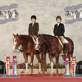 Shay and Sarayah Voorhees, on Zippos Noble Reason and Fancy Dot Com, respectively, enjoyed a remarkable 2011 PtHA World, winning five titles and five reserves between them, including both English and Western. 
