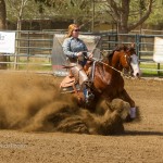 It was hats-off to Erica Vincent and Raygun at the SCRCHA Pot-O-Gold Show March 14-15. They won the NRCHA Youth Limited in Ranch Riding.