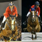 Rich Fellers and Flexible (left)  were seventh, and Lucy Davis finished ninth on Barron (right).