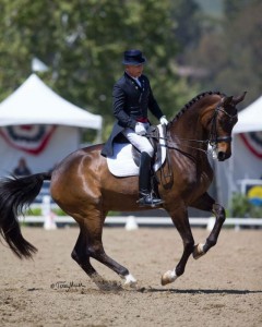 Steffen Peters and Rosamunde, owned by Four Winds Farm, unveil their dramatic new freestyle to an adoring audience at the California Dreaming Productions Festival of the Horse CDI 3*/Y/J/U-25, held March 31-April 2.