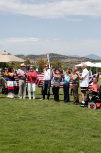Friends, dignitaries and fans celebrate U.S. Show Jumping Team Aug. 21 at Rancho Mission Viejo Riding Park. 