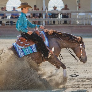 Luca Fappani and Spooks N Jewels dominated the Derby Non Pro at the 2018 Reining By The Bay, sweeping levels 4, 3, 2 and 1 as well as taking the Youth 13-under Championship.